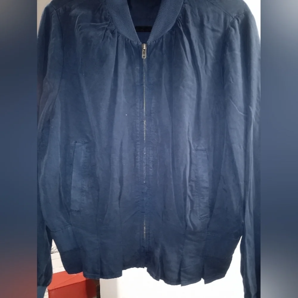 KUT From The Kloth Navy Bomber Lyocell Jacket small